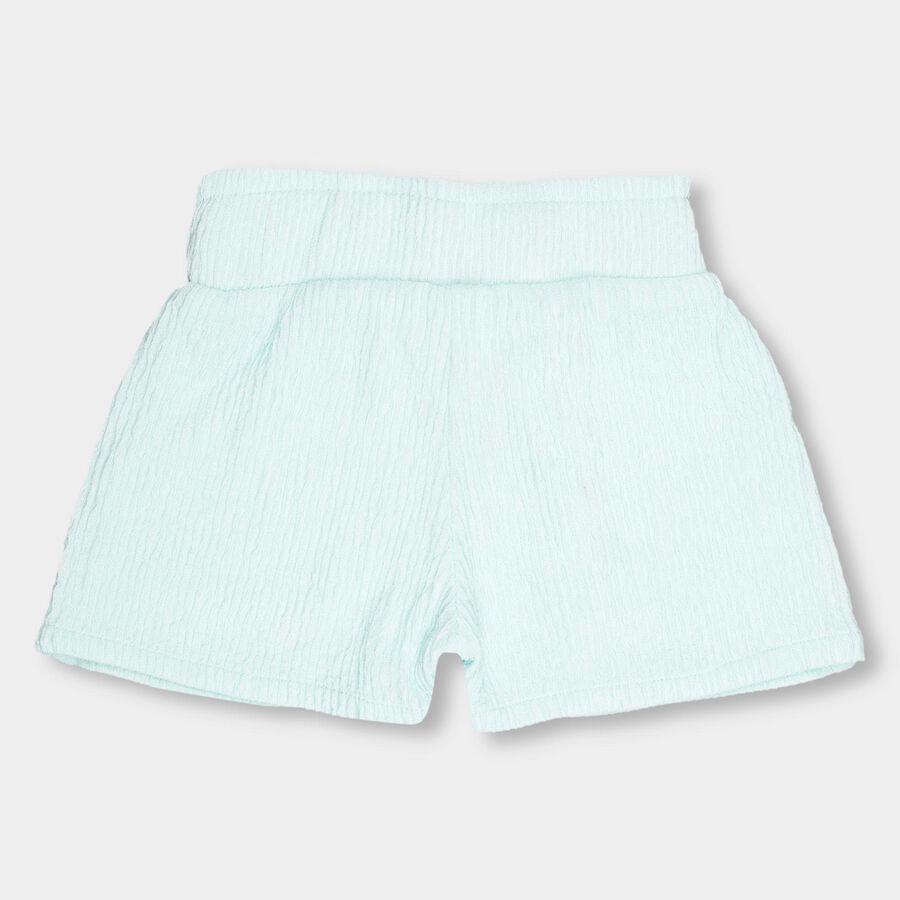 Girls' Shorts , हल्का हरा, large image number null