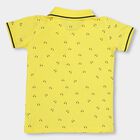 Boys' 100% Cotton Half Sleeves T-Shirt, Yellow, small image number null
