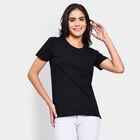 Ladies' Round Neck T-Shirt , Black, small image number null