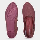 Women's Pink Slip-On Flat Shoes, गुलाबी, small