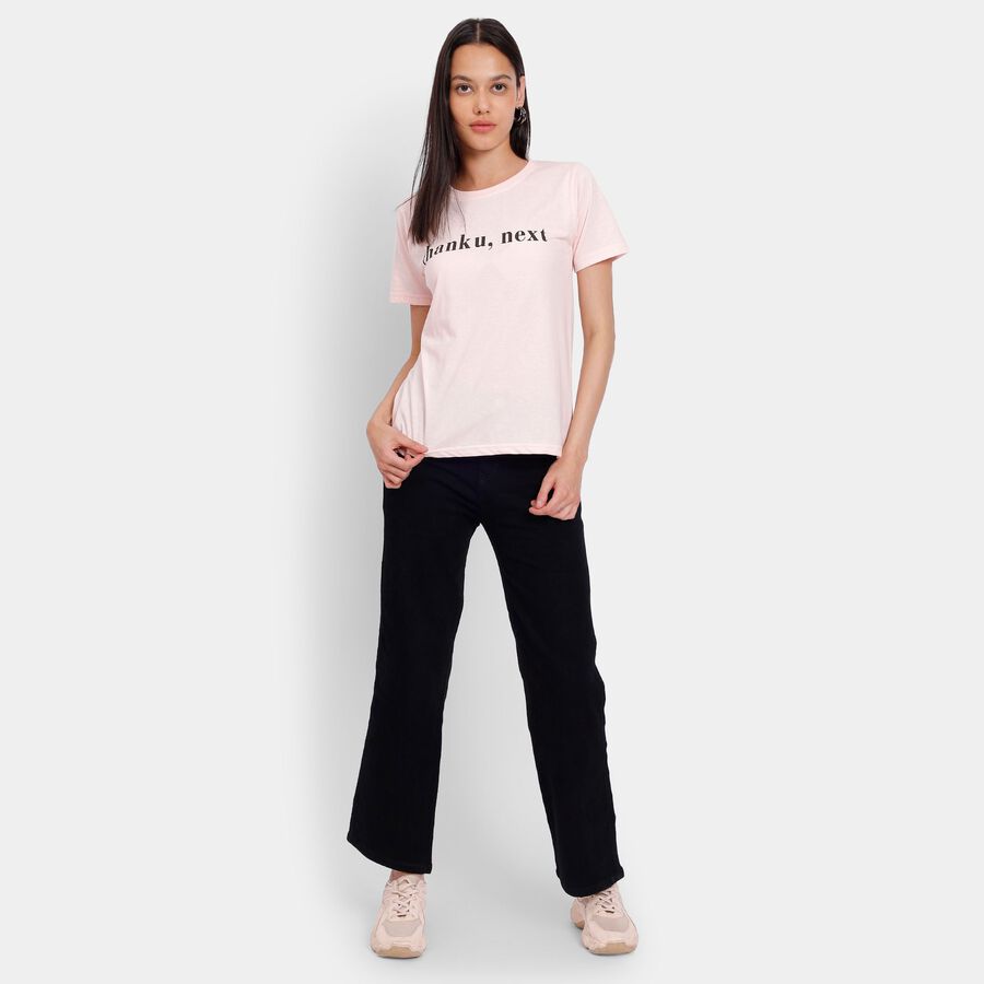 Ladies' Round Neck T-Shirt, Light Pink, large image number null