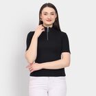 Ladies' Top, Black, small
