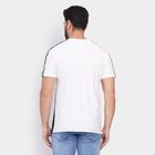 Men's 100% Cotton Round Neck Half Sleeves T-Shirt , काला, small