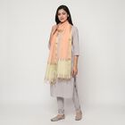 Women's Peach Solid Dupatta, पीच, small