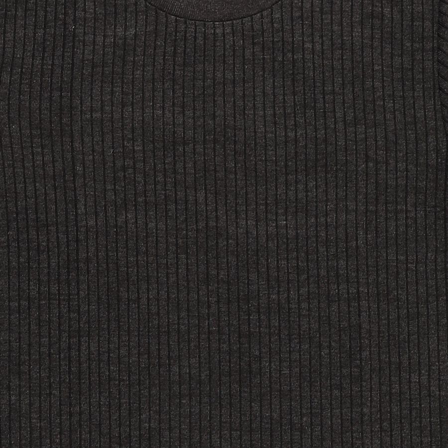 Boys Charcoal Grey Round Neck Thermal, चारकोल, large image number null