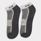Men's Socks (Pack of 2), गहरा ग्रे, small