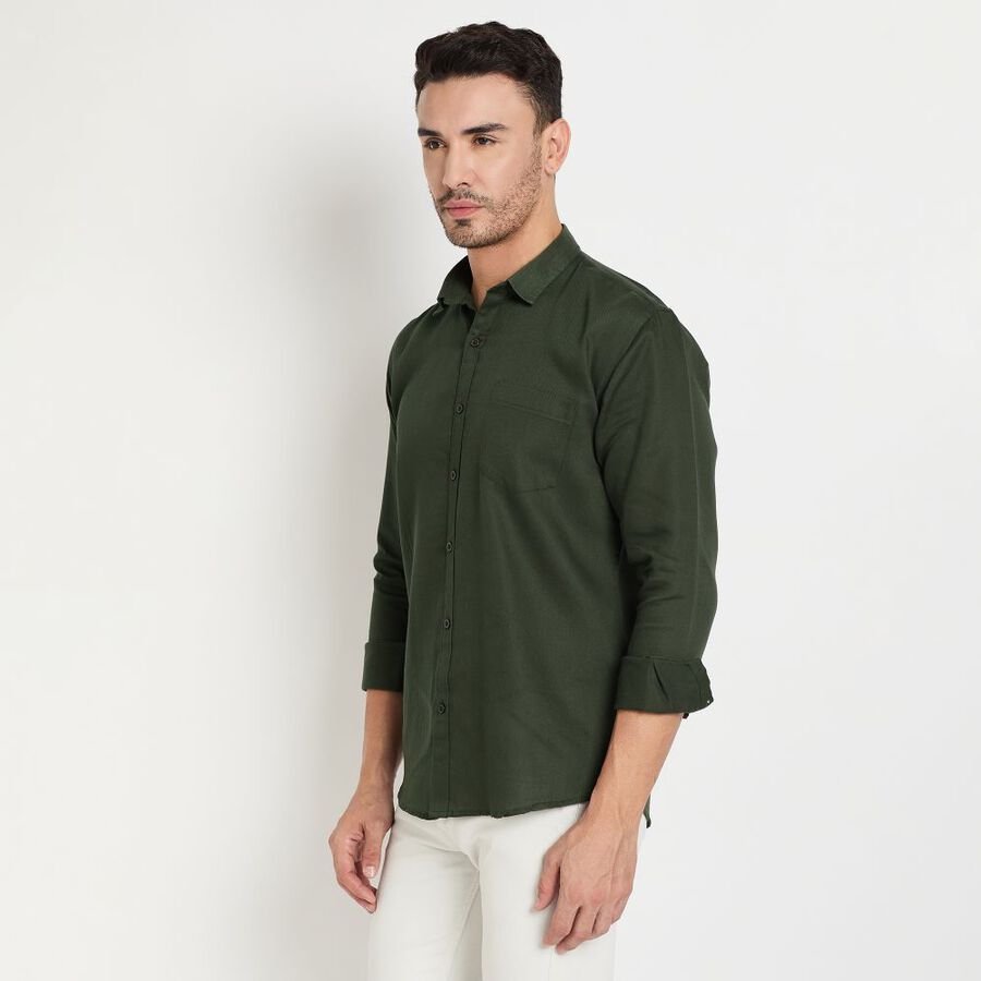 Men's Casual Shirt, Olive, large image number null