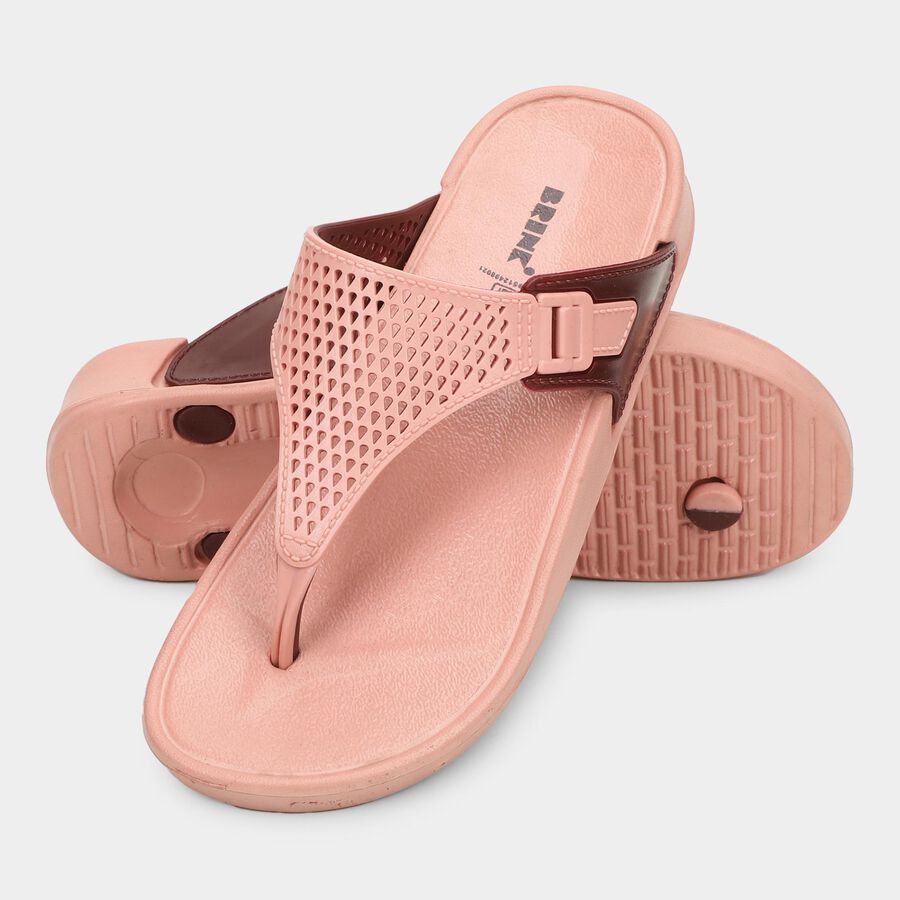 Ladies' V Thong Slipper, Pink, large image number null