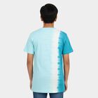 Boys Aqua Cotton Round Neck Casual Boys T-Shirt, एक्वा, small