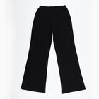 Girls' Jet Black Wide Leg Stretchable Jeans, काला, small image number null
