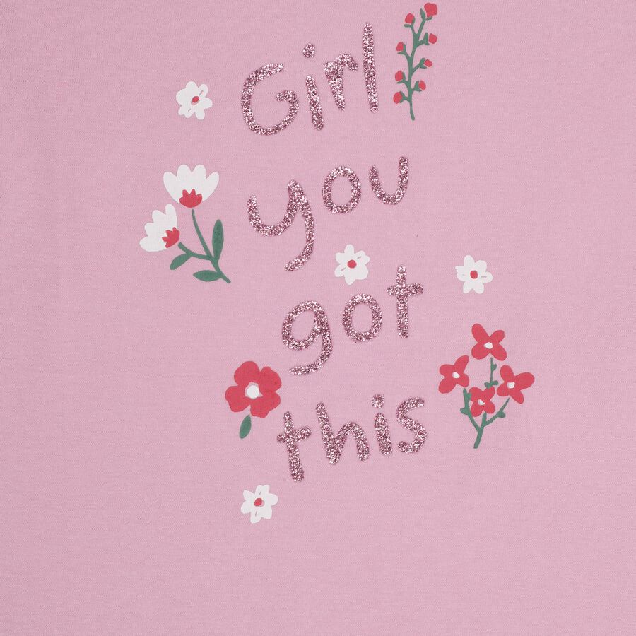 Girls' 100% Cotton T-Shirt, Lilac, large image number null
