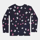 Printed Top, Navy Blue, small image number null