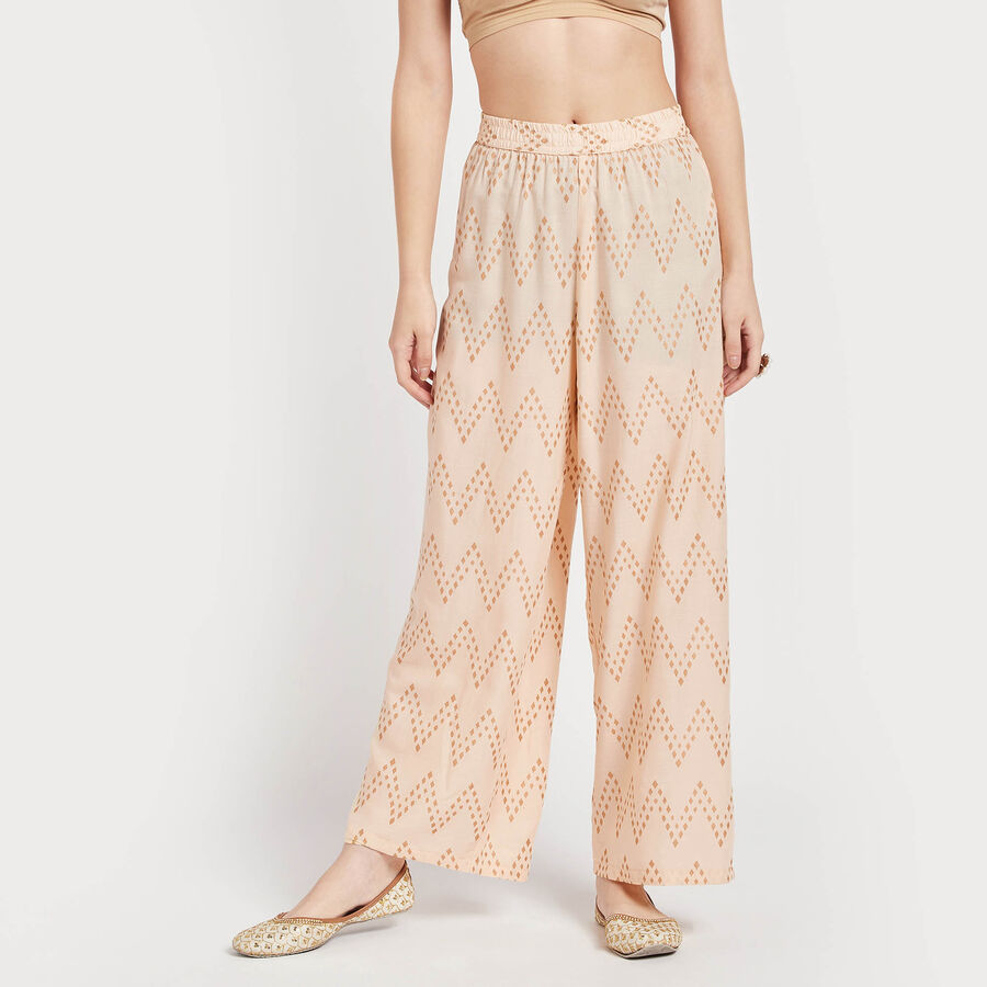 Printed Palazzo, Off White, large image number null