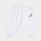 Infants Light Grey Printed Cotton Blend Pyjama, मिश्रित हल्का ग्रे, small image number null