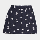 Girls Printed Pull Ups Skirt, Navy Blue, small image number null