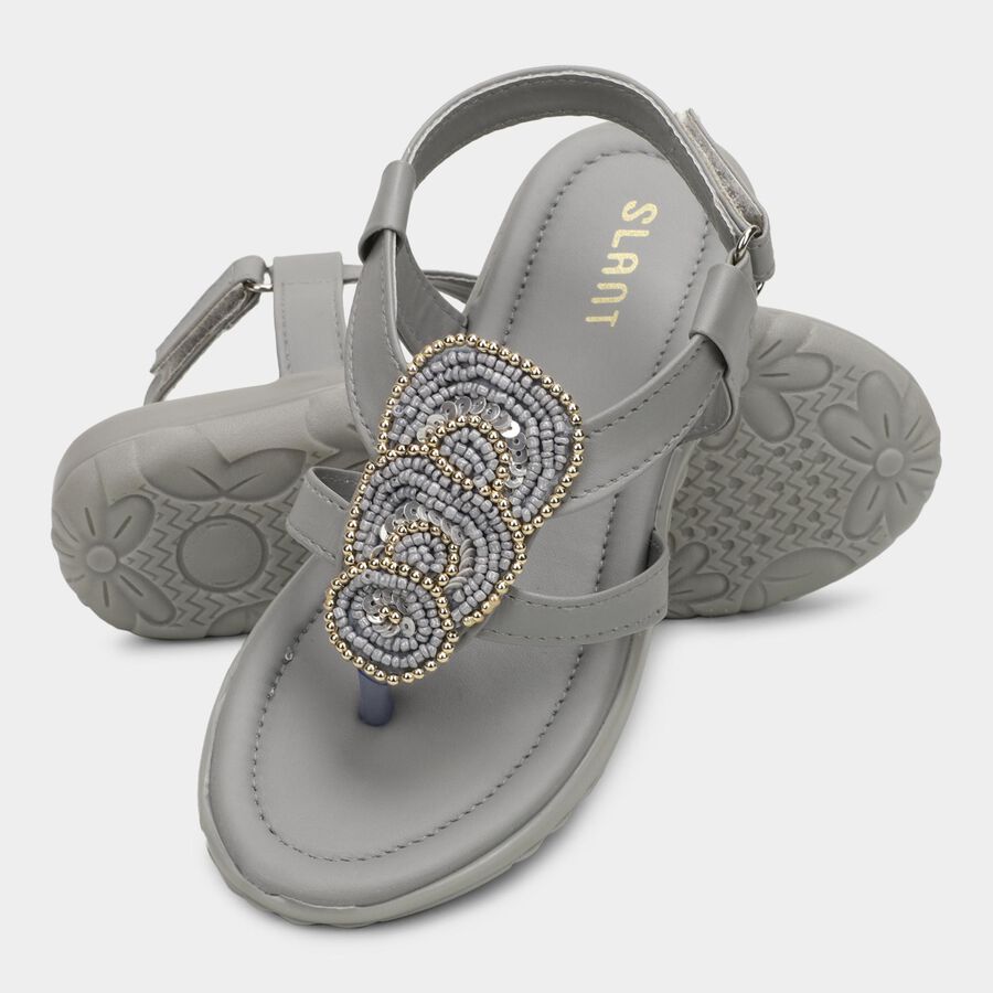 Girls' Sandal, Grey, large image number null