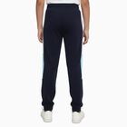 Boys' Navy Blue Color-Blocked Cotton Blend Pyjama, Navy Blue, small