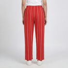 Women's Red Solid Elastic Waist Pyjama, Red, small