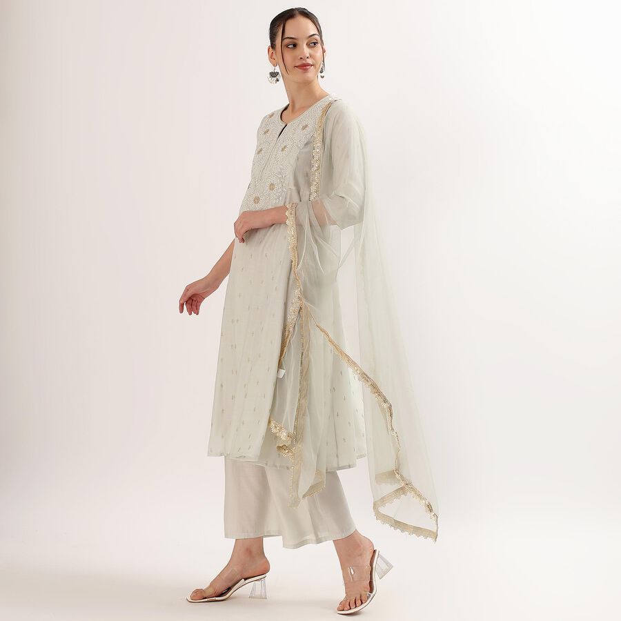 Ladies' Kurta, हल्का ग्रे, large image number null