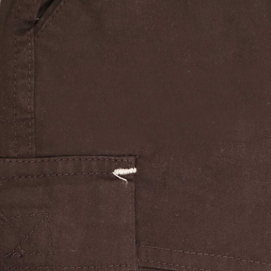 Infants Solid Cotton Trousers, Brown, large image number null