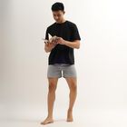 Men's Inner Elastic Boxers , Dark Grey, small image number null