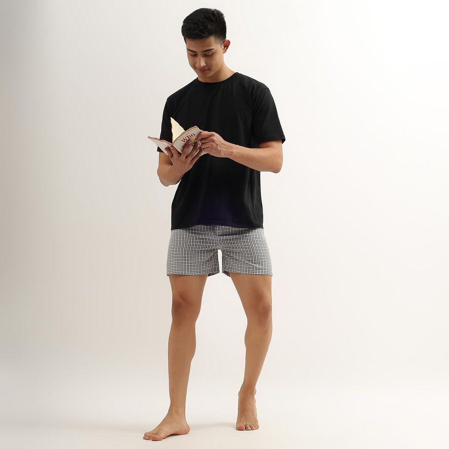 Men's Inner Elastic Boxers , Dark Grey, large image number null
