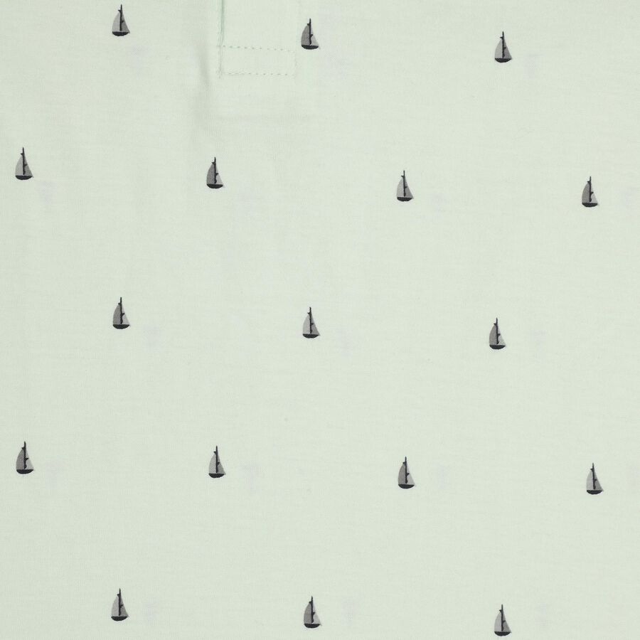 Boys' 100% Cotton Half Sleeves T-Shirt, Light Green, large image number null