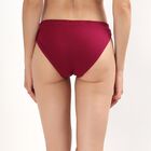 Women's Deep Burgundy Bikini Panty, Purple, small image number null