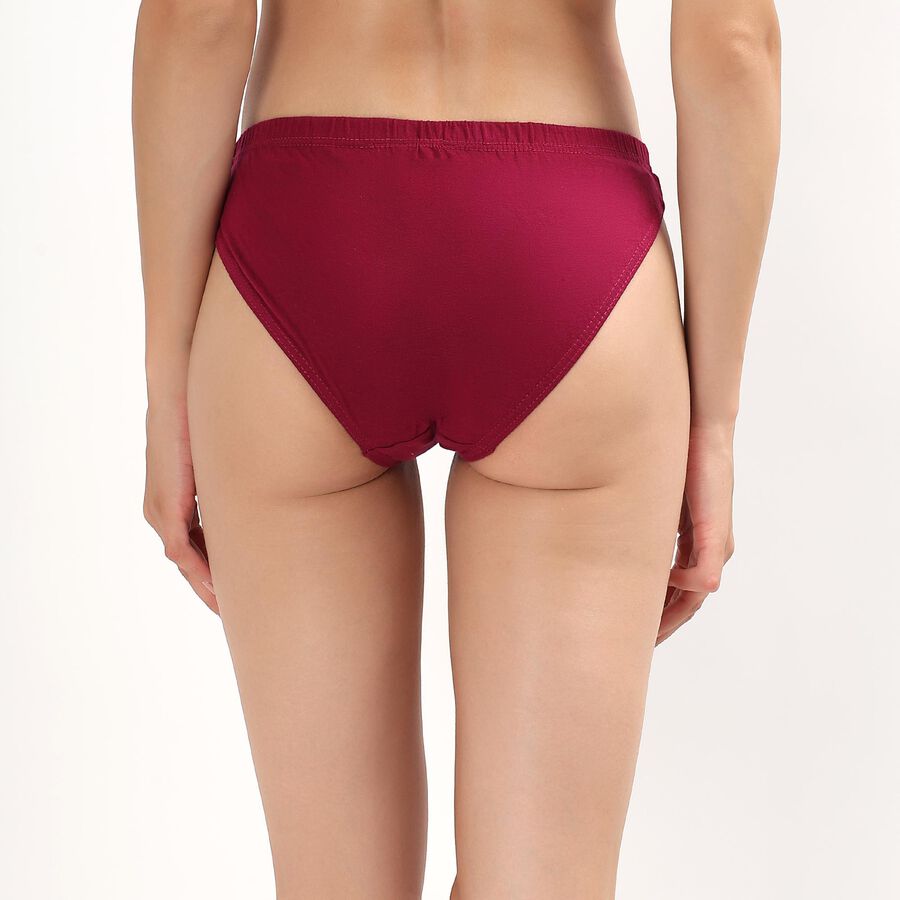 Women's Deep Burgundy Bikini Panty, Purple, large image number null