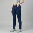 Women's Blue Slim Fit Classic Jeans, Mid Blue, small
