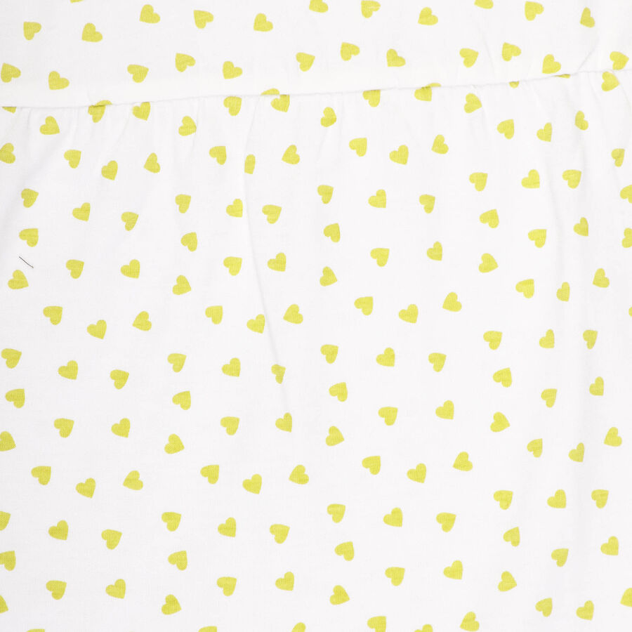 Infants Cotton Frock, Light Green, large image number null