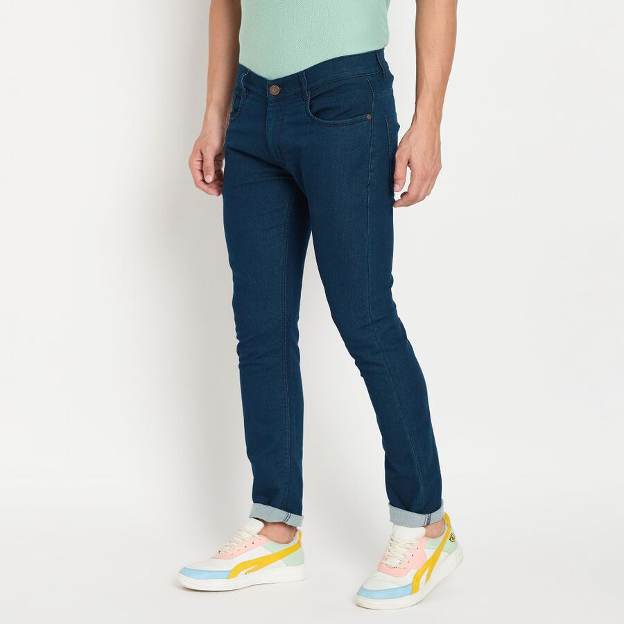 Men's Skinny Jeans, Dark Blue, large image number null