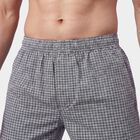 Men's Grey Regular Fit Solid Boxers, Dark Grey, small