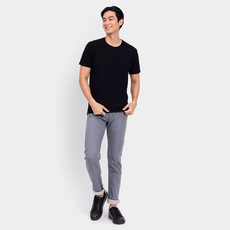Men's Slim Fit Jeans, Light Grey, large image number null