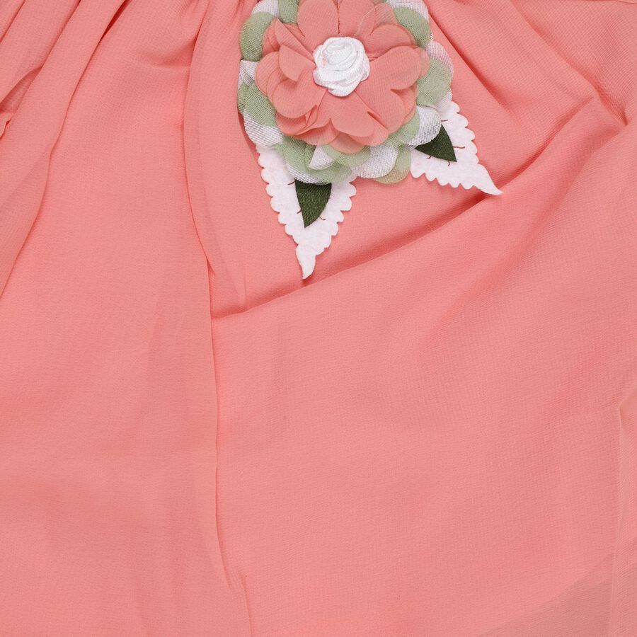 Girls' Top Skirt , Peach, large image number null