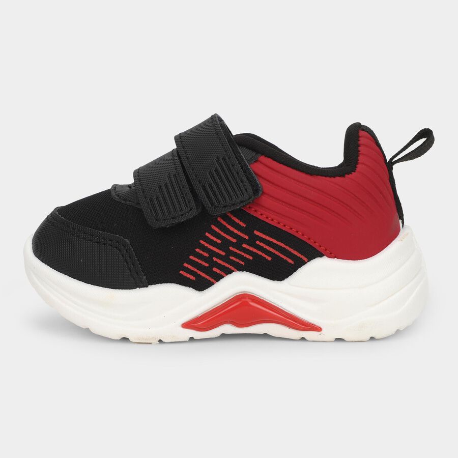 Boys' Lace Up Shoes, Black, large image number null