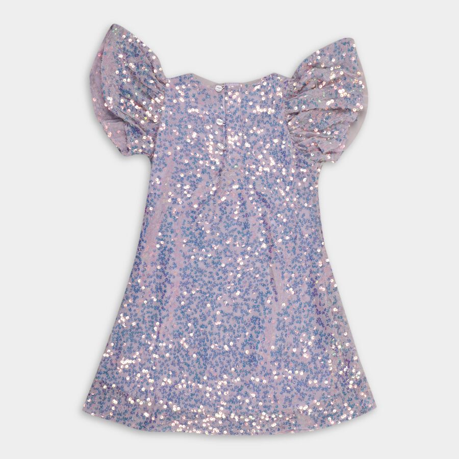 Girls' Frock, लाइलेक, large image number null