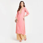 Embroidered Kurta, Light Pink, small image number null