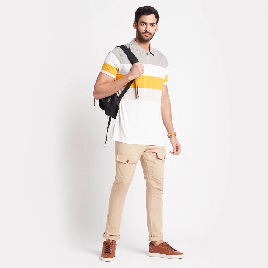 Stripes Polo Shirt, White, large image number null