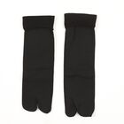 Women's Jet Black Regular Fit Finger Socks Pack of 2, Black, small