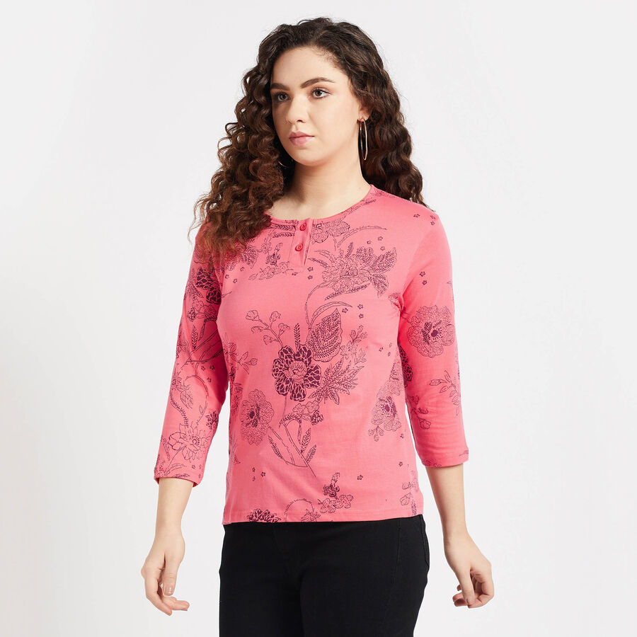 Cotton Regular Length Top, मूँगा (कोरल), large image number null