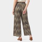 Women's Dark Grey Regular Fit Printed Palazzos, गहरा ग्रे, small