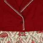 Women's Red Cotton Round Neck Solid Kurta, Red, small