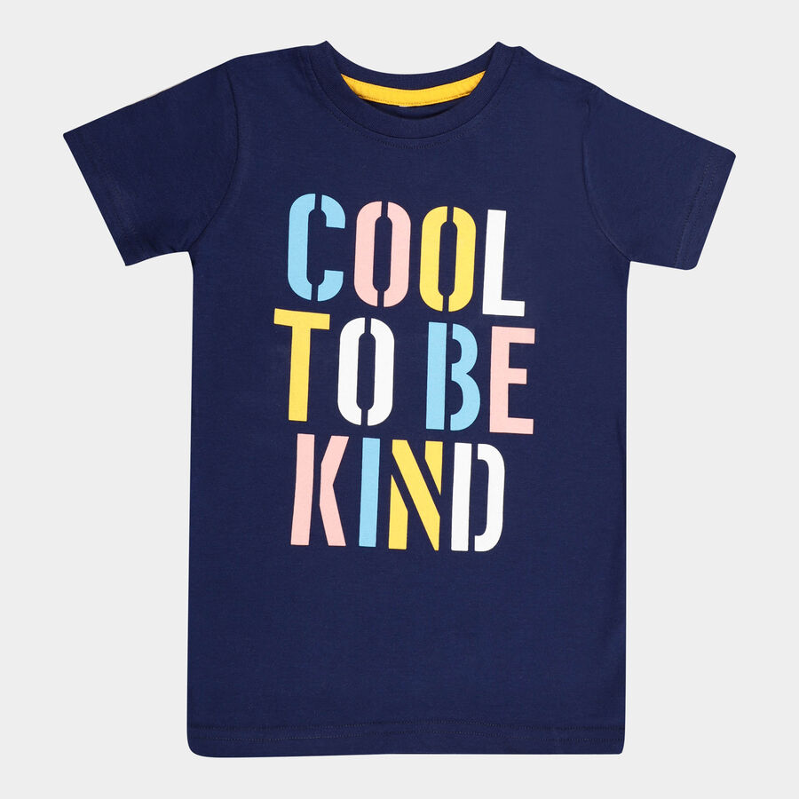 Boys T-Shirt, Navy Blue, large image number null