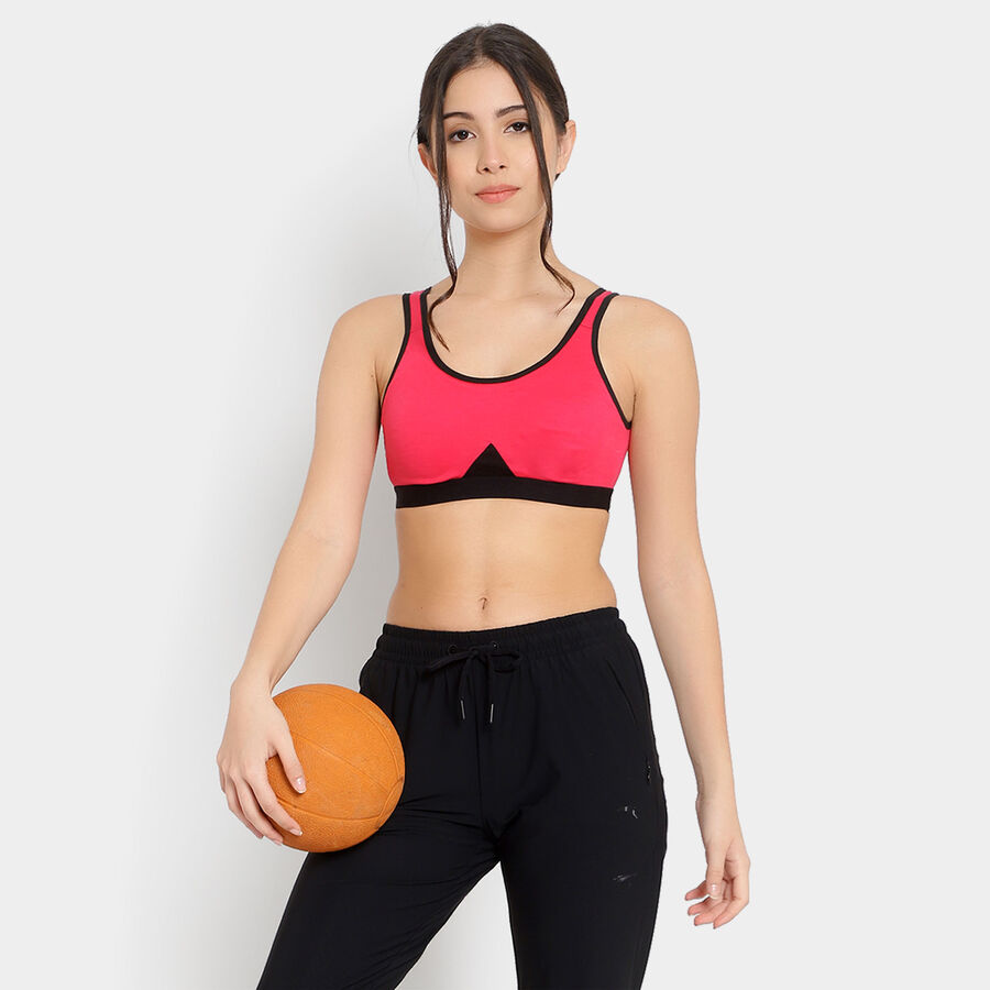 Solid Non-Padded Push Up Bra, Fuchsia, large image number null
