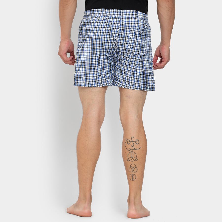 Men's Boxers, नेवी ब्लू, large