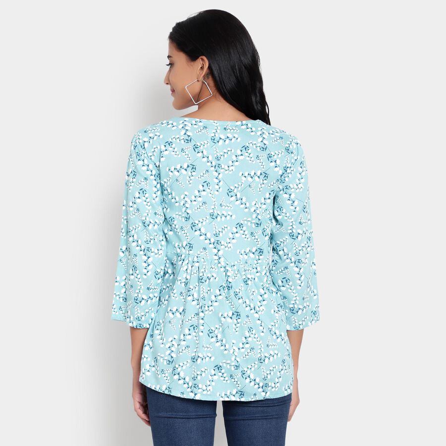 Printed Kurti, Light Blue, large image number null
