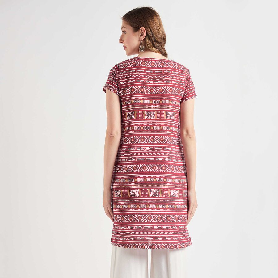 Cotton Straight Kurta, Maroon, large image number null