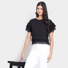 Ladies'  Crop  Top, Black, small image number null