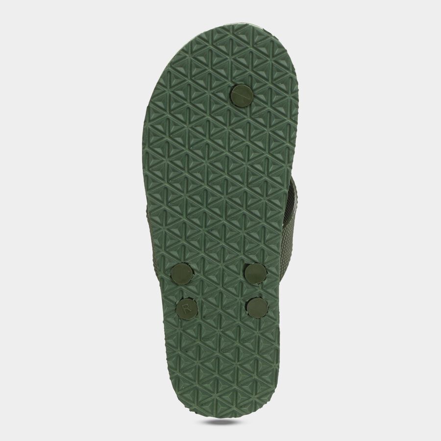 Men's V Strap Slipper, Green, large image number null